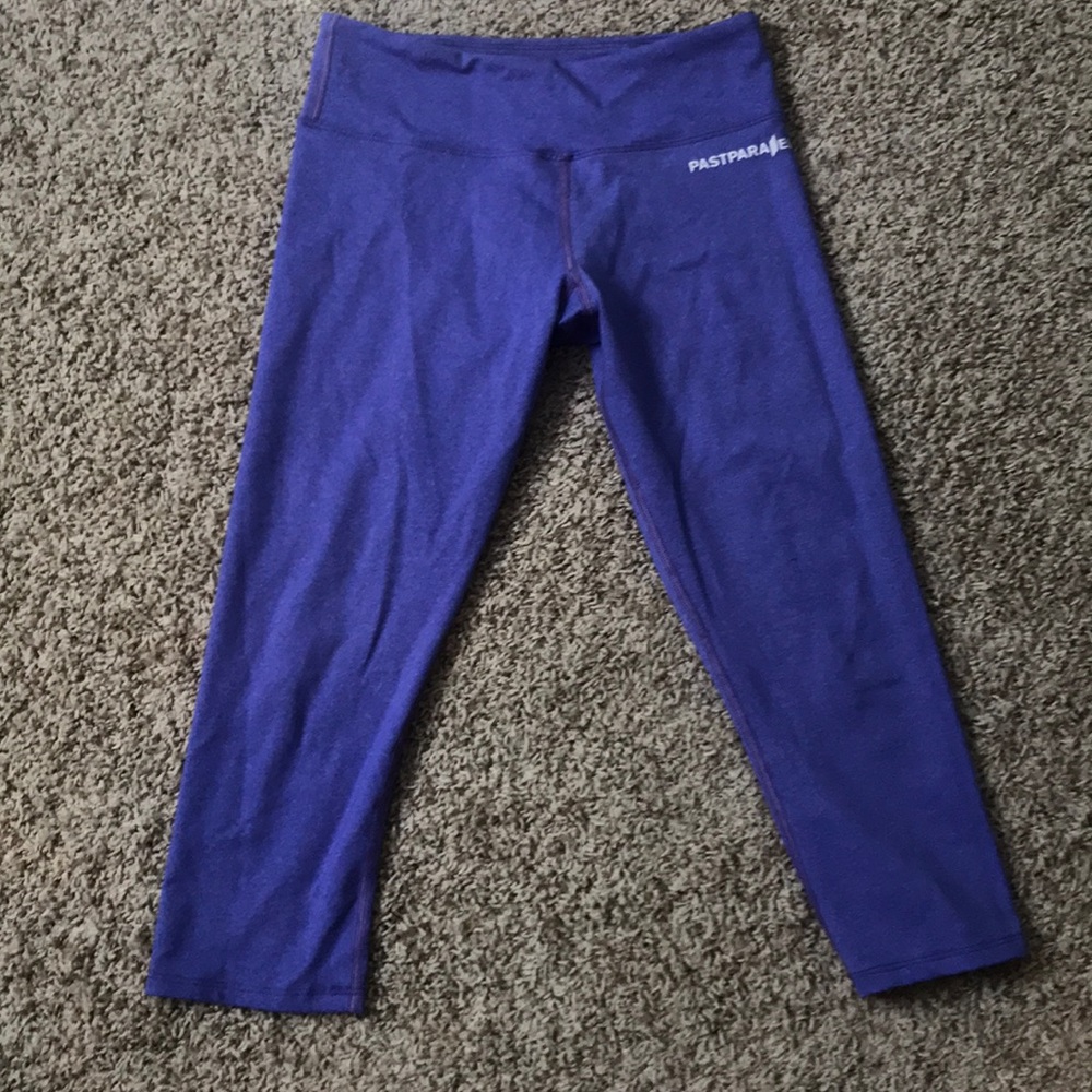 Purple pastparallel crop pants